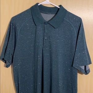 Lululemon men’s green polo shirt (large)